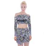 Fanciful (2) Off Shoulder Top with Mini Skirt Set