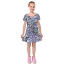 Kids  Short Sleeve Velvet Dress 