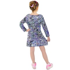 Kids  Long Sleeve Velvet Dress 