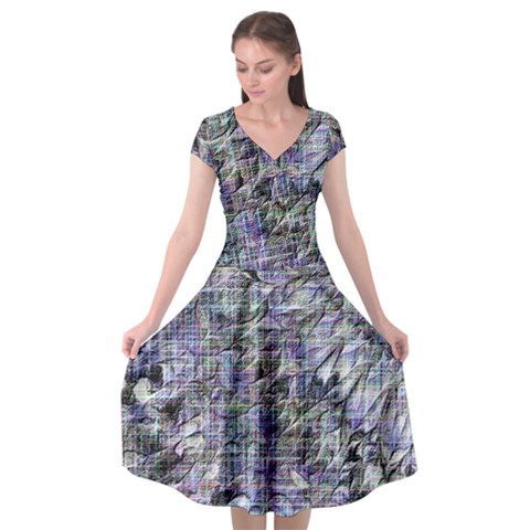 Fanciful (2) Cap Sleeve Wrap Front Dress from ArtsNow.com