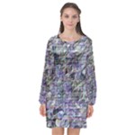 Fanciful (2) Long Sleeve Chiffon Shift Dress 