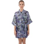 Fanciful (2) Half Sleeve Satin Kimono 