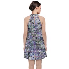 Velvet Halter Neckline Dress  