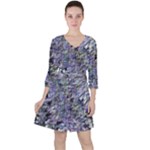 Fanciful (2) Quarter Sleeve Ruffle Waist Dress