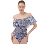 Fanciful (2) Off Shoulder Velour Bodysuit 
