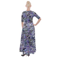 Half Sleeves Maxi Dress 