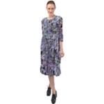 Fanciful (2) Ruffle End Midi Chiffon Dress