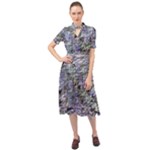 Fanciful (2) Keyhole Neckline Chiffon Dress