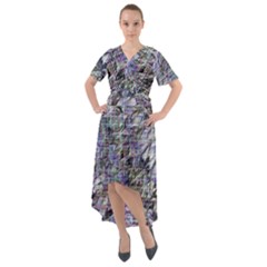 Front Wrap High Low Dress 