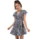 Fanciful (2) Flutter Sleeve Wrap Dress