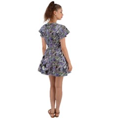 Flutter Sleeve Wrap Dress 