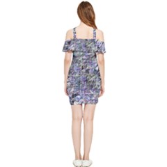 Shoulder Frill Bodycon Summer Dress 