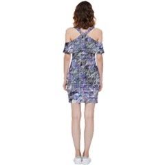 Shoulder Frill Bodycon Summer Dress 