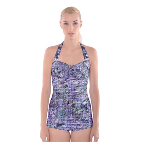 Fanciful (2) Boyleg Halter Swimsuit  from ArtsNow.com