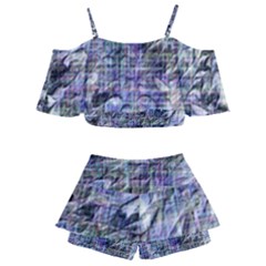 Kids  Off Shoulder Skirt Bikini 