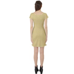 Short Sleeve Skater Dress Back Short Sleeve Skater Dress Back
