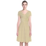 Kevin Style (2) Short Sleeve Front Wrap Dress