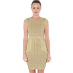 Kevin Style (2) Capsleeve Drawstring Dress 