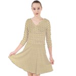 Kevin Style (2) Quarter Sleeve Front Wrap Dress