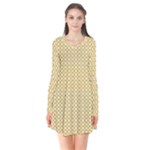 Kevin Style (2) Long Sleeve V-neck Flare Dress