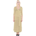 Kevin Style (2) Quarter Sleeve Wrap Maxi Dress
