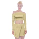 Kevin Style (2) Off Shoulder Top with Mini Skirt Set