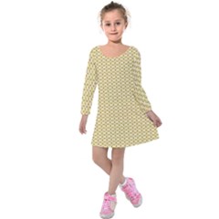 Kids  Long Sleeve Velvet Dress 
