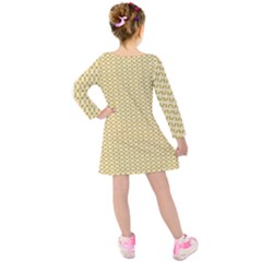 Kids  Long Sleeve Velvet Dress 
