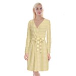 Kevin Style (2) Long Sleeve Velvet Front Wrap Dress