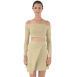 Kevin Style (2) Off Shoulder Top with Skirt Set