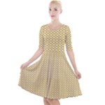 Kevin Style (2) Quarter Sleeve A-Line Dress