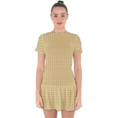 Drop Hem Mini Chiffon Dress 