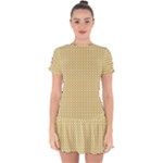 Kevin Style (2) Drop Hem Mini Chiffon Dress
