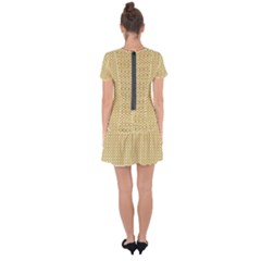 Drop Hem Mini Chiffon Dress 