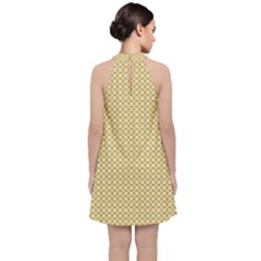 Velvet Halter Neckline Dress  