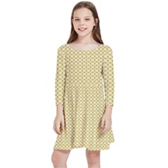 Kids  Quarter Sleeve Skater Dress 