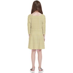Kids  Quarter Sleeve Skater Dress 