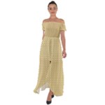 Kevin Style (2) Off Shoulder Open Front Chiffon Dress