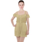Kevin Style (2) Ruffle Cut Out Chiffon Playsuit