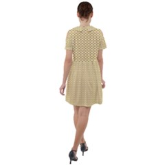 Short Sleeve Shoulder Cut Out Dress  
