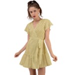 Kevin Style (2) Flutter Sleeve Wrap Dress