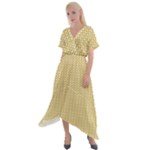 Kevin Style (2) Cross Front Sharkbite Hem Maxi Dress