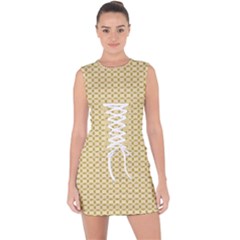 Lace Up Front Bodycon Dress 