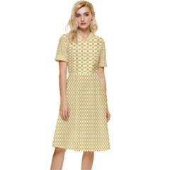 Button Top Knee Length Dress 