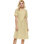 Kevin Style (2) Button Top Knee Length Dress