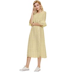 Double Cuff Midi Dress 