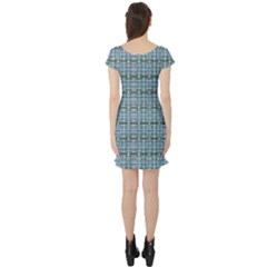Short Sleeve Skater Dress Back Short Sleeve Skater Dress Back