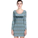  Long Sleeve Velvet Bodycon Dress