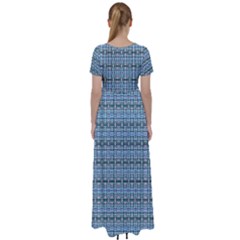High Waist Short Sleeve Maxi Dress 