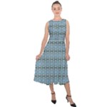  Midi Tie-Back Chiffon Dress